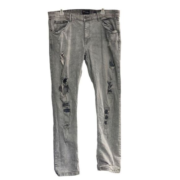 EVOLVE 5 Men’s Premium Denim Collection Distressed Jeans 38/32 Measures Smaller - Picture 1 of 10